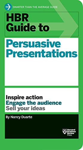 Green and white book cover titled “HBR Guide to Persuasive Presentations.”
