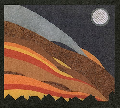 CD cover with layered, textured landscape and a full moon.