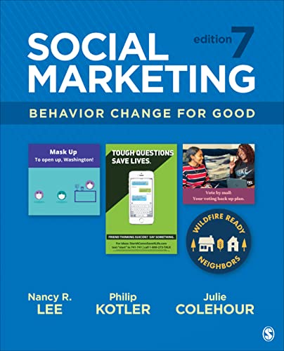 Book cover for "Social Marketing: Behavior Change for Good," 7th edition.