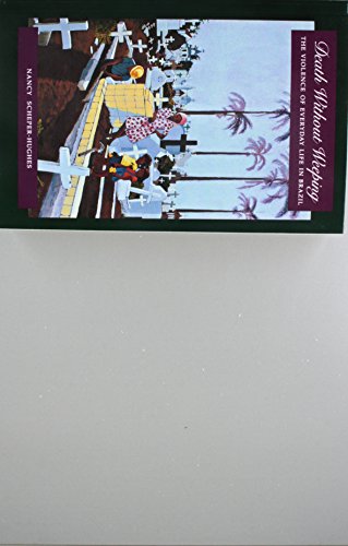 Book cover depicting a cemetery with people and palm trees.