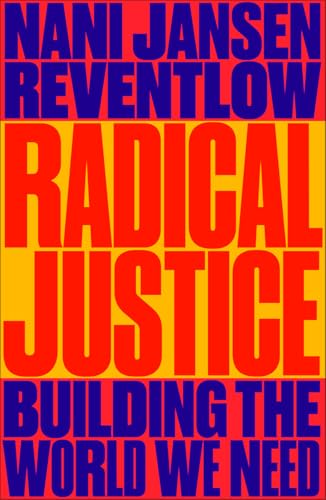 Book cover: "Radical Justice" in bold orange and blue lettering.