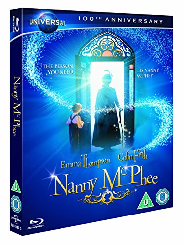 Nanny McPhee DVD cover featuring a silhouette of a nanny and a child.