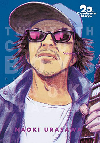 Manga cover featuring a man in a cap and sunglasses holding a guitar.