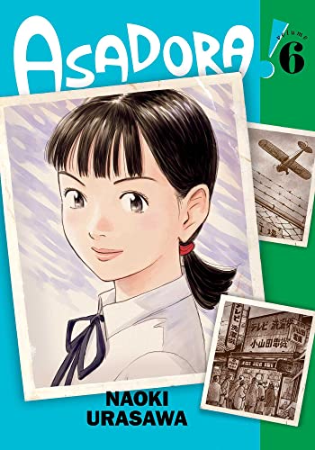 Asadora!" volume 6 manga cover featuring a young woman and vintage photos.