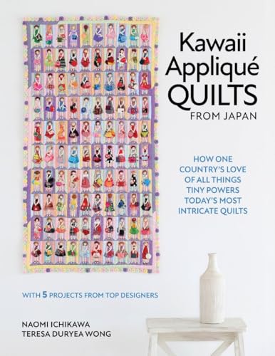 Book cover featuring a colorful quilt with many small, patterned figures.