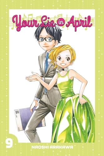 Manga volume 9 cover with two young people in formal wear.