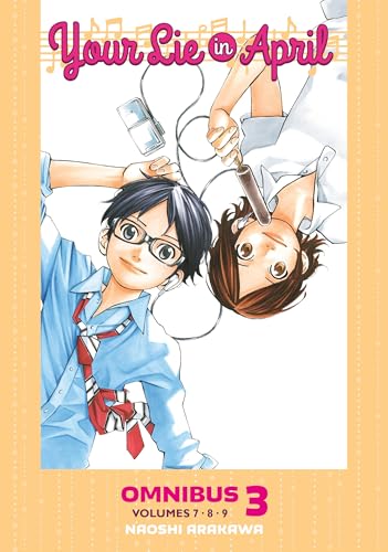 Cover of “Your Lie in April” omnibus volume 3, featuring two young musicians.