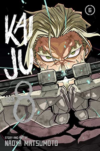 Manga cover: intense man with goggles aiming a large weapon.