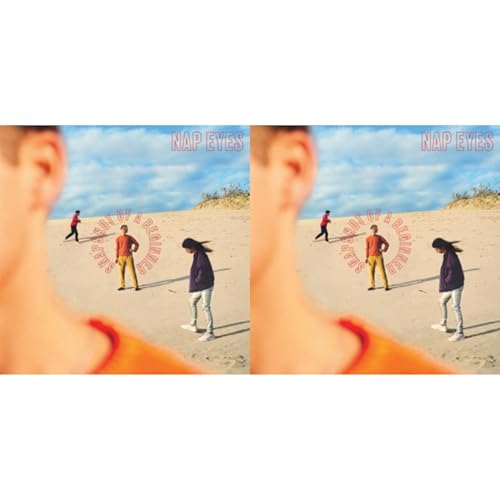 Nap Eyes album cover: three figures walking on a sandy beach.