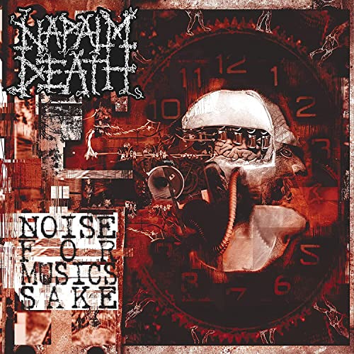 Napalm Death album cover: collage with clock, helmet, and distressed text.