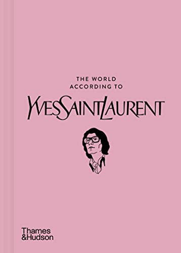 Book with Yves Saint Laurent's fashion designs and photography on its cover and pages.