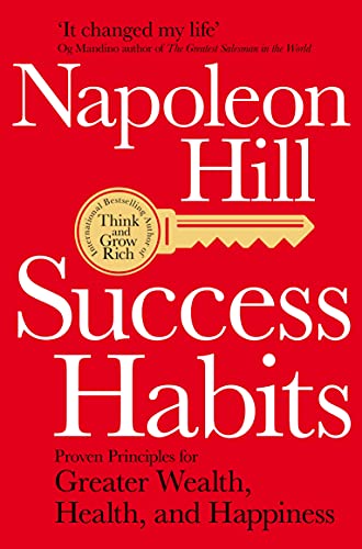 Book cover for Success Habits by Napoleon Hill with a yellow key graphic.