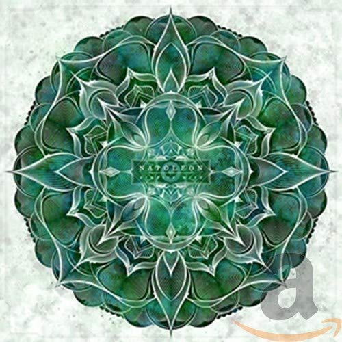 CD cover with a detailed, circular, teal and white floral design.