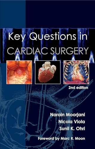 Book cover: “Key Questions in Cardiac Surgery,” 2nd edition, with anatomical images.