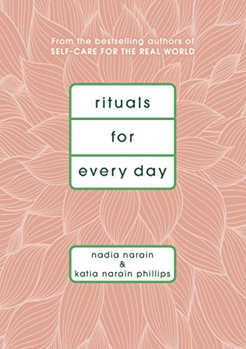 Book cover: "Rituals for Every Day" with a floral pattern.