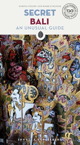 Book cover with ornate Balinese textile design and title "Secret Bali.