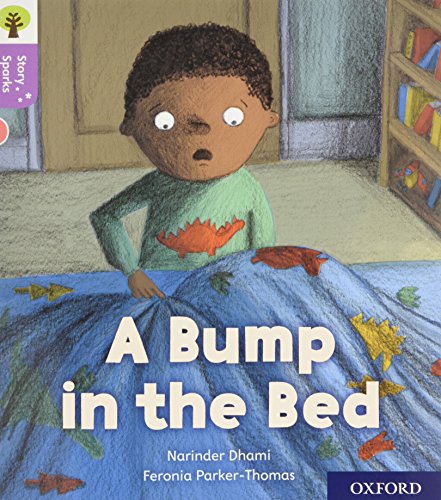 Book cover with a surprised boy peeking from under a patterned blanket.