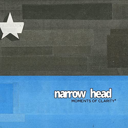 CD cover for Narrow Head’s “Moments of Clarity” with star and blue band.