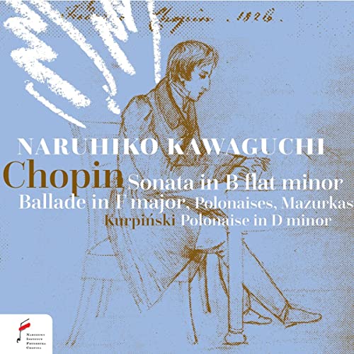 CD cover: pianist Naruhiko Kawaguchi, Chopin and Kurpinski compositions listed.