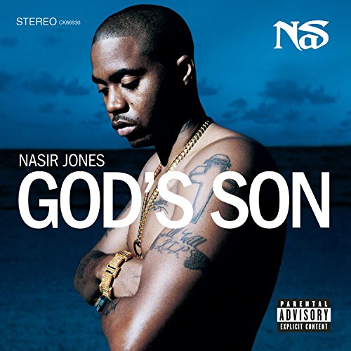 CD cover for Nas’s “God’s Son” featuring a portrait of the artist.