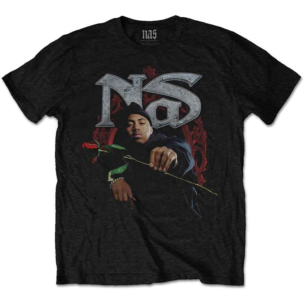 Red unisex t-shirt with a rose graphic, size XXX-Large.