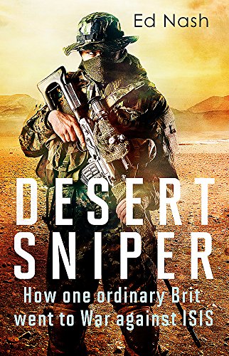 Book cover: masked soldier with rifle in a desert landscape.