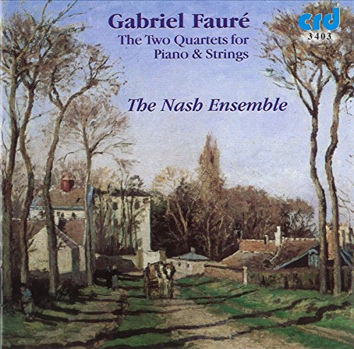 CD cover for Fauré piano quartets featuring a landscape painting.