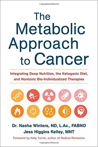 Book cover for The Metabolic Approach to Cancer with title and ten circular icons.