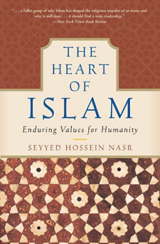 Book cover: "The Heart of Islam" with ornate Islamic patterns.