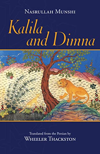 Book cover featuring a Persian miniature painting of a lion and a fox.