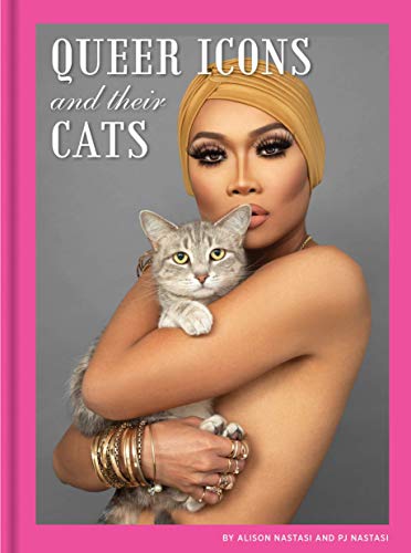Book cover featuring a person holding a gray tabby cat.