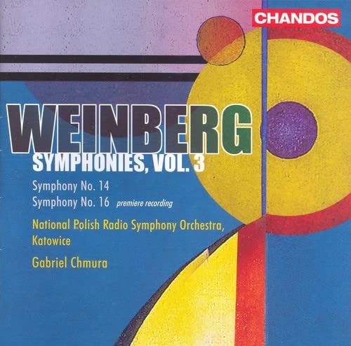 CD cover for Weinberg's Symphonies, Vol. 3, with abstract geometric design.