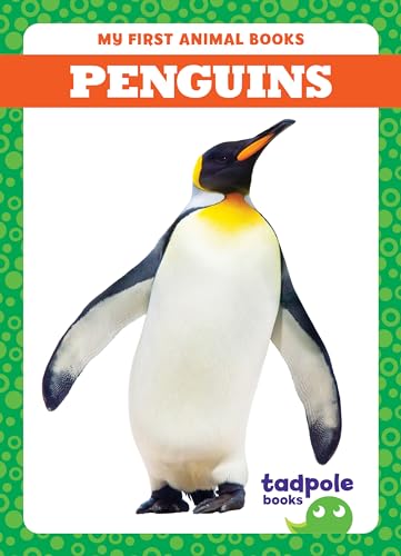 Book cover featuring a close-up illustration of an emperor penguin.