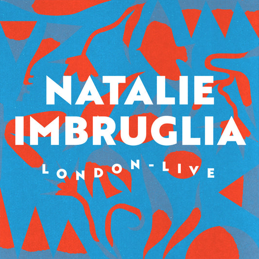 Natalie Imbruglia “London - Live” vinyl record cover, red and blue abstract design.