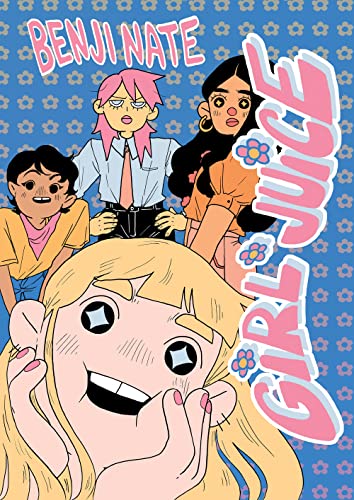Cartoon illustration of four young women with colorful, stylized features.