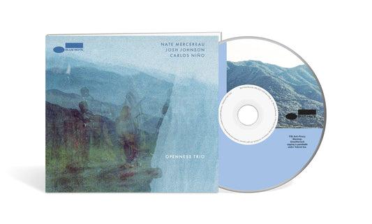 CD case for "Openness Trio" by Nate Mercereau, Josh Johnson, and Carlos Niño.