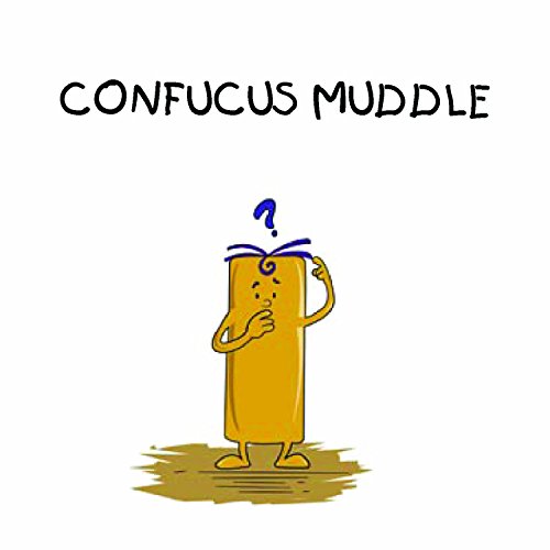 Cartoon of an orange book-character standing in a puddle, looking puzzled.