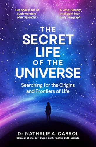Book cover: “The Secret Life of the Universe” with a lone figure gazing at stars.
