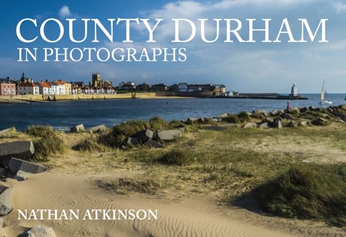 Book cover: "County Durham in Photographs" with coastal town image.