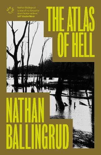 Book cover with title and author text over a black and white swamp scene.