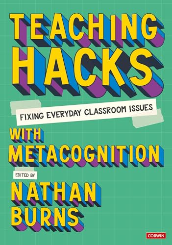 Book cover: "Teaching Hacks" by Nathan Burns, green background.