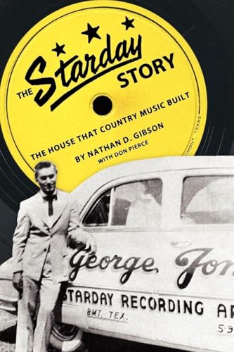 Book cover featuring a record label and a man with a vintage car.