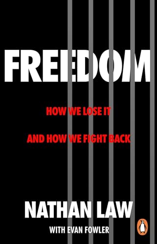 Book cover: "Freedom" by Nathan Law, with bars obscuring the title.