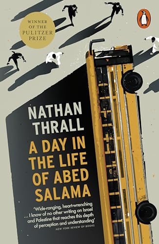 Book cover featuring a portrait of a young man, Abed Salama, with a muted color palette.