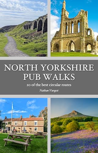 Book cover featuring North Yorkshire landscapes and a traditional pub.