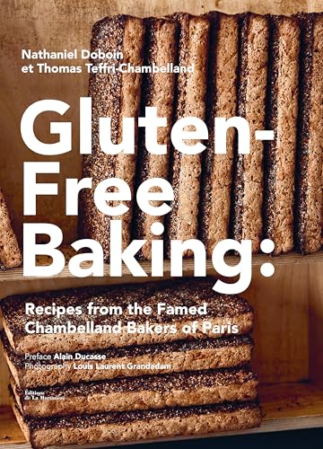Cookbook cover featuring "Gluten-Free Baking" title and sliced bread.