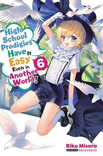 Book cover featuring an anime-style boy in magician’s attire with doves.