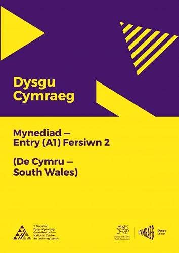 A textbook cover with Welsh text and possibly a map or image of South Wales.