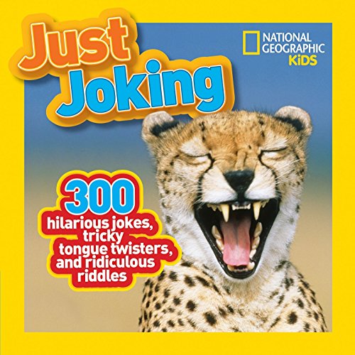 Book cover with a cheetah roaring and the title "Just Joking.
