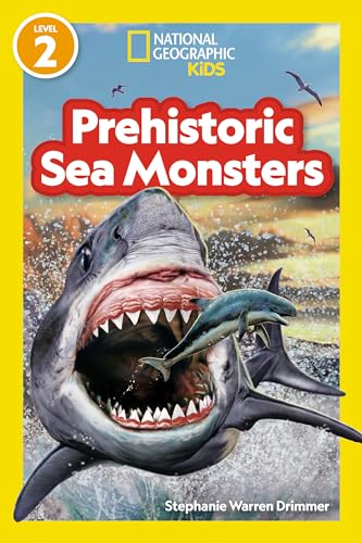 Book cover showing a prehistoric shark with its mouth open catching a smaller creature.